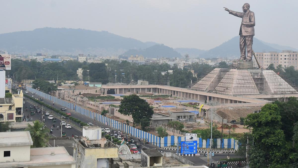 Andhra Pradesh Cm To Unveil Foot Tall Ambedkar Statue In Vijayawada